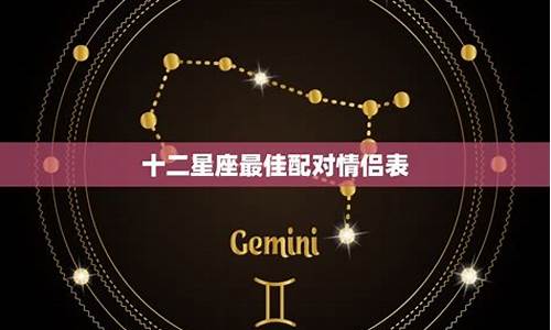 十二星座最配情侣表_十二星座最配的情侣