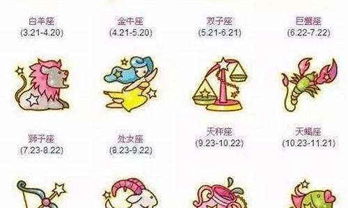 星座月份对比表_星座月份排布